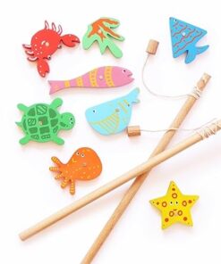 Shumee Captain Tot's Magnetic Wooden Fishing Set