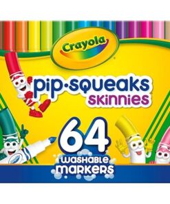 Endearing Pip-Squeaks Markers are small in size, but BIG in colour! Ideal for young artists, the easy-to-hold short barrels are scaled to match little hands.