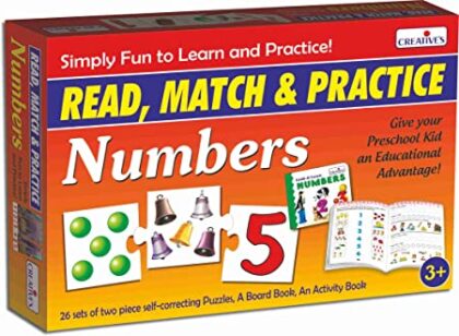 Creative Educational Aids Read, Match and Practice - Numbers Puzzle