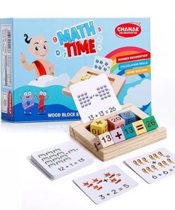 Wooden Math Time for Kids - Educational Math Card