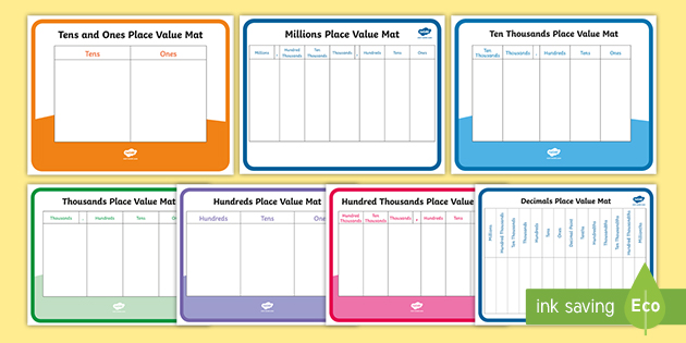 Place Value Mats Pack