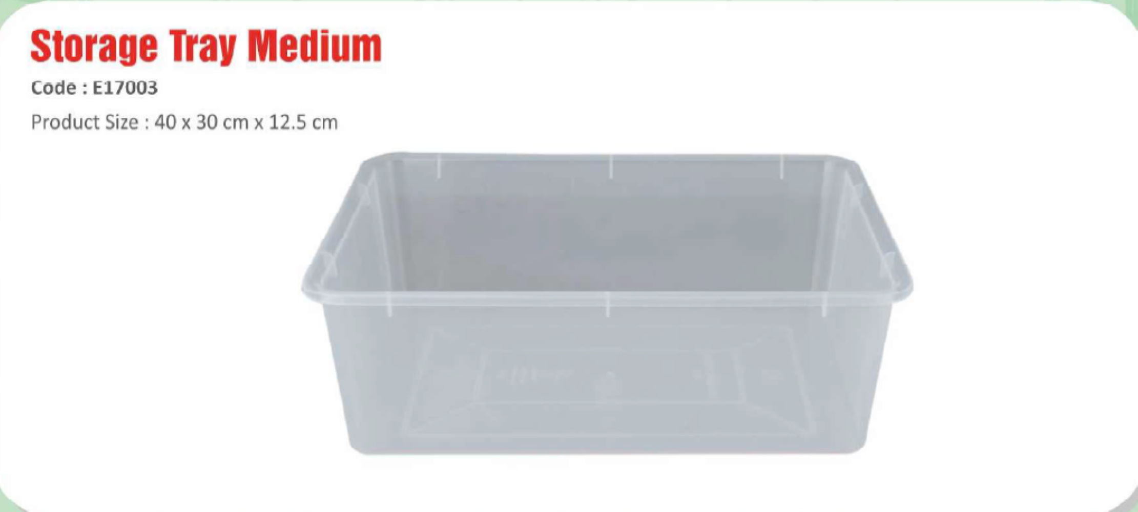 Storage Tray Medium