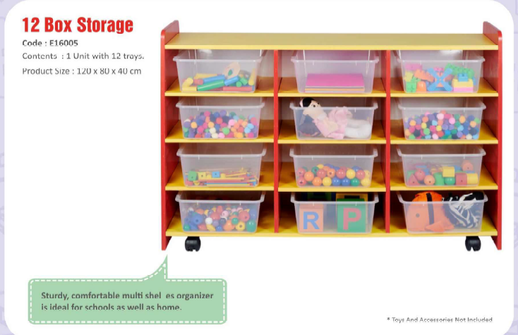 12 Box Storage for classroom