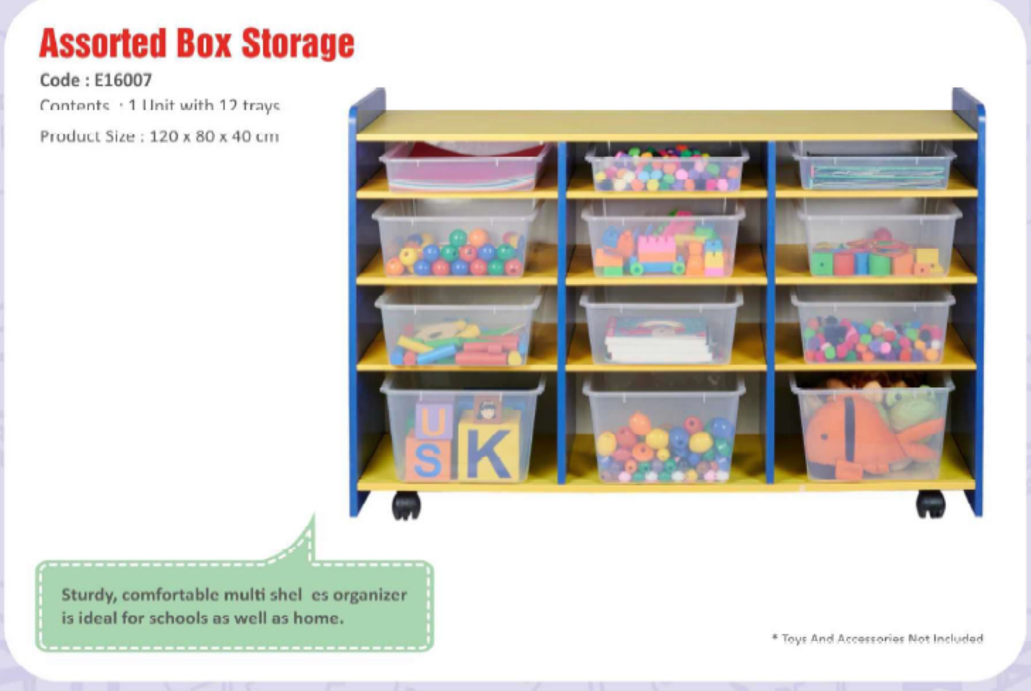 Box Storage with 12 trays