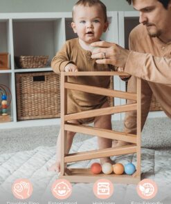 Montessori Ball Tracker Wooden